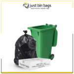 120-240L Black Wheelie Bin Liners - Case of 100 - Heavy Duty