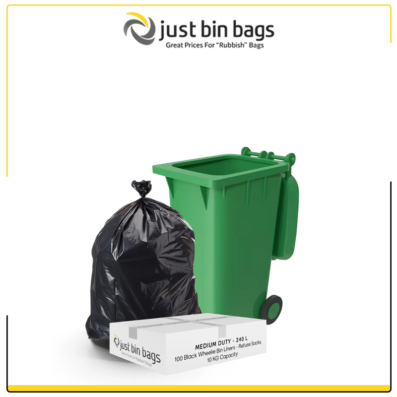 120-240L-–-Black-Wheelie-Bin-Liners-–-Case-of-100-–-Medium-Duty 120-240L - Black Wheelie Bin Liners - Case of 100 - Medium Duty - Image 1
