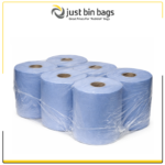Blue Centre feed paper roll - 150 metre - 2 ply - 6 x rolls per pack