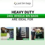 120-240L Black Wheelie Bin Liners - Case of 100 - Heavy Duty - Image 4