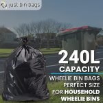 120-240L Black Wheelie Bin Liners - Case of 100 - Heavy Duty - Image 6