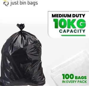 120-240L - Black Wheelie Bin Liners - Case of 100 - Medium Duty - Image 3