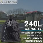 120-240L - Black Wheelie Bin Liners - Case of 100 - Medium Duty - Image 4