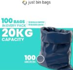 Blue Rubble Sacks On Roll, 10 Per Roll - 380 Gauge, 95 Micron - Image 4
