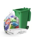 clear wheelie bin liners