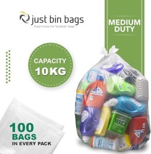 120-240L Clear Wheelie Bin Liners - Case of 100 - Medium Duty - Image 4