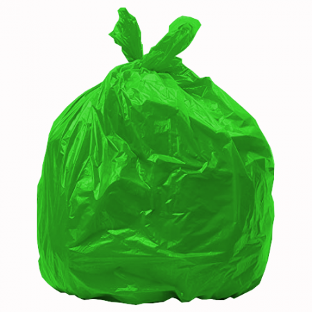 Green bin bags medium duty, 100 Gauge, 25 Micron | Just Bin Bags