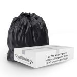 BLACK COMPACTOR SACKS 200 gauge - Extra Heavy Duty 20Kg