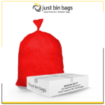 Red Bin Bags Medium Duty, 100 Gauge, 25 Micron