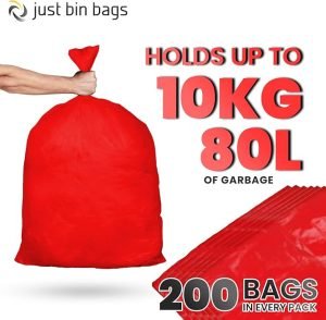 Red Bin Bags Medium Duty, 100 Gauge, 25 Micron - Image 3