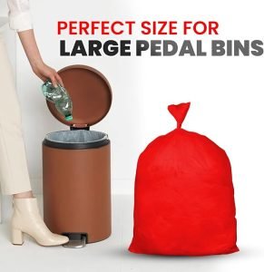 Red Bin Bags Medium Duty, 100 Gauge, 25 Micron - Image 4