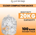Clear Compactor Sacks 160 gauge - SPRUCE - Extra Heavy Duty, 40 Micron - Image 4