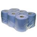 Blue Centre feed paper roll - 150 metre - 2 ply - 6 x rolls per pack