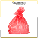 Red Soluble Strip Laundry Bags - Dissolvable Strip Bag 28" length