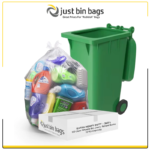 360L Clear Wheelie Bin Liners - Case Of 100 - 120 Gauge