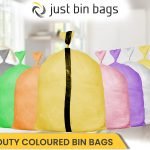 Coloured Bin Bags. Various colours, medium duty 200 per case