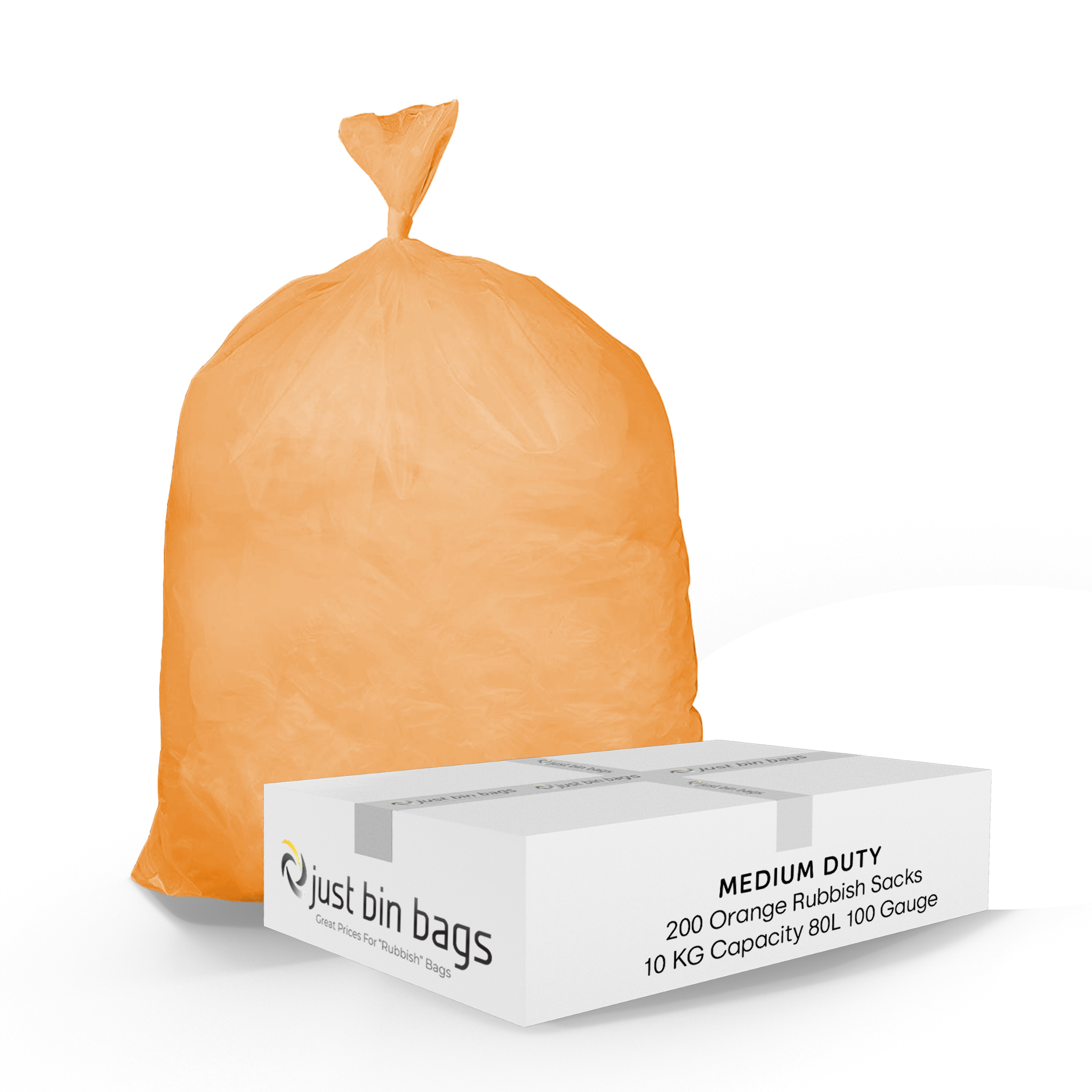 Orange Bin Bags - Medium Duty