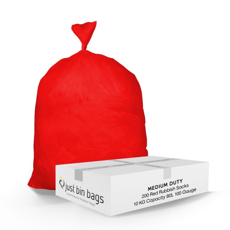 Red Bin Bags - Medium Duty