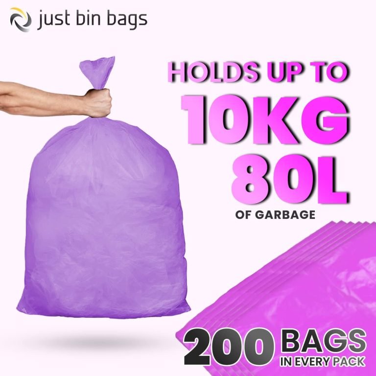 Purple Bin Bags Medium Duty, 100 Gauge, 25 Micron - Image 3