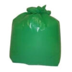 Green extra heavy duty refuse sack, 400 gauge