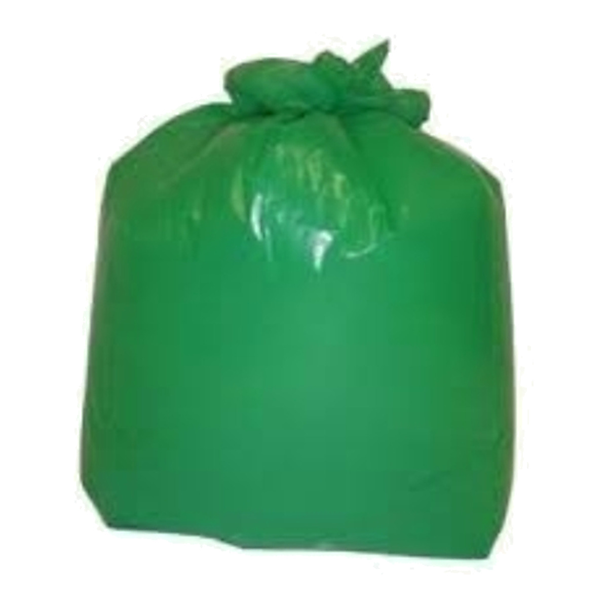 Green extra heavy duty refuse sack, 400 gauge